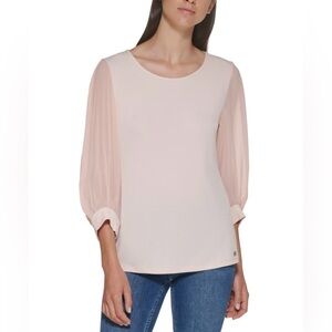 Calvin Klein Women's Light Pink Blouse